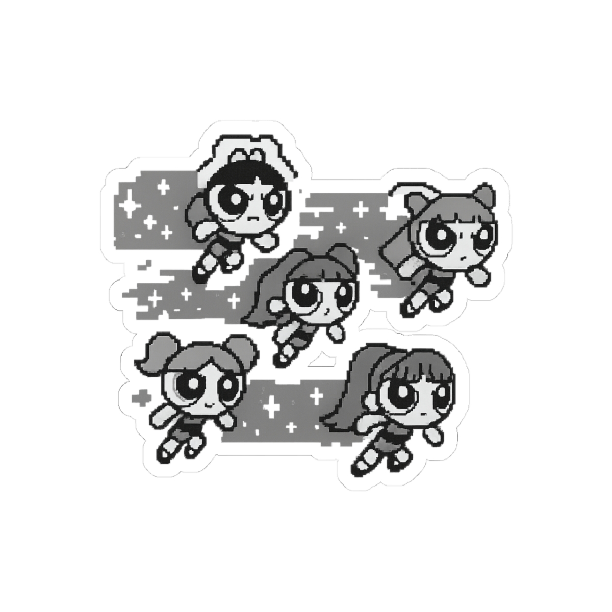 NewJeans Powerpuff Girls Crossover Sticker | Cute Vinyl Decal