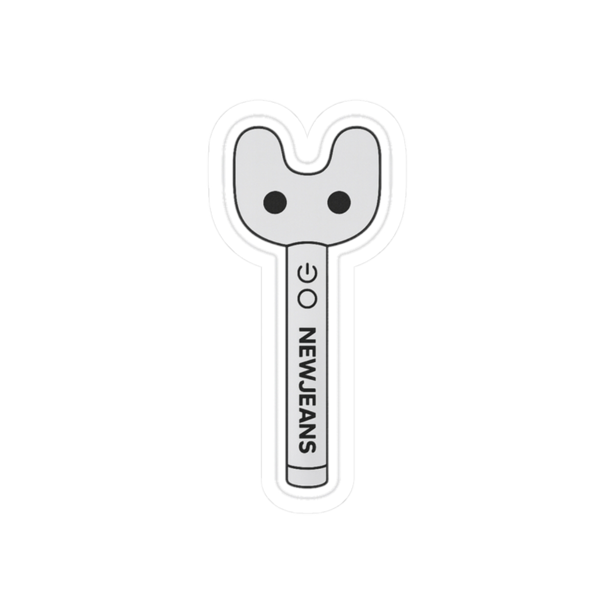 NewJeans Lightstick Vinyl Sticker | Cute K-Pop Decal - alternate angle 3, merchandise