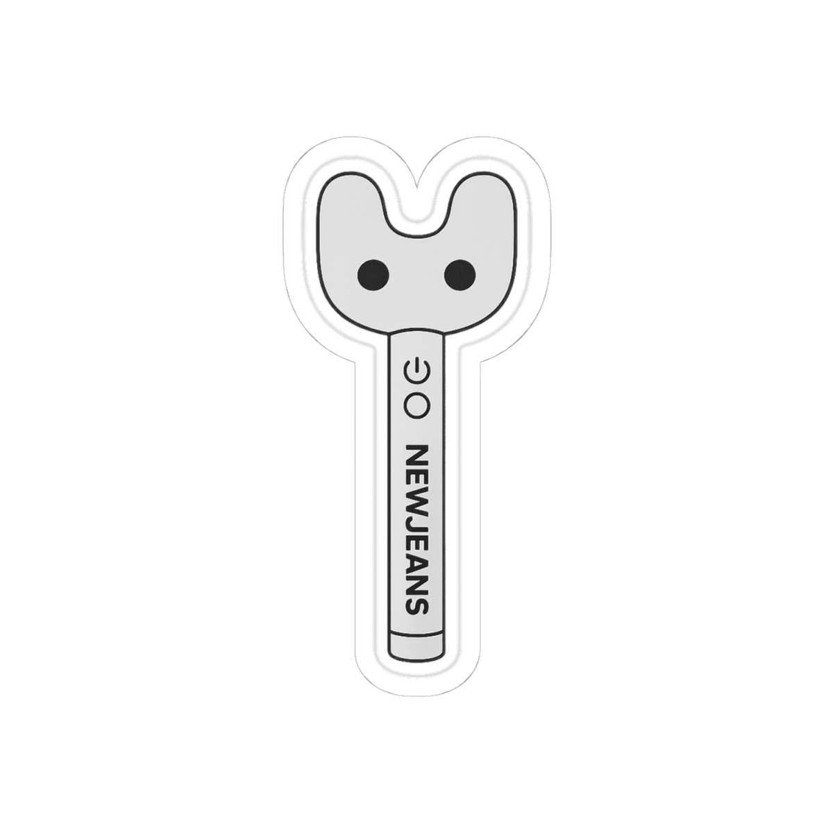 NewJeans Lightstick Vinyl Sticker | Cute K-Pop Decal - alternate angle 1, merchandise