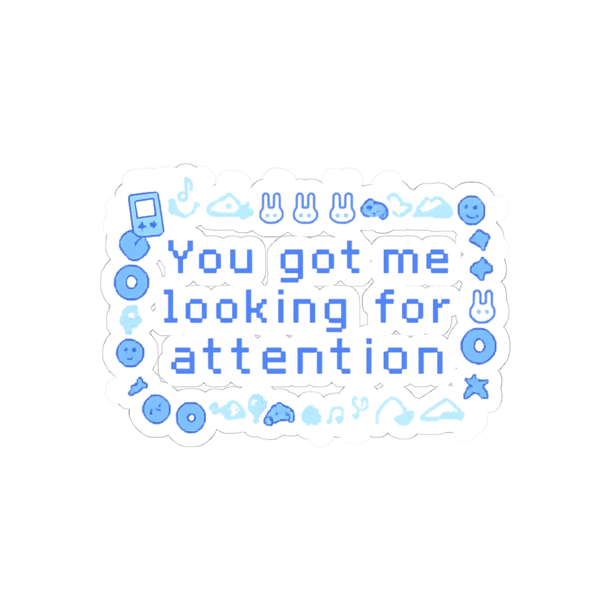 NewJeans Attention Icon Bold Vinyl Sticker - alternate angle 1, merchandise