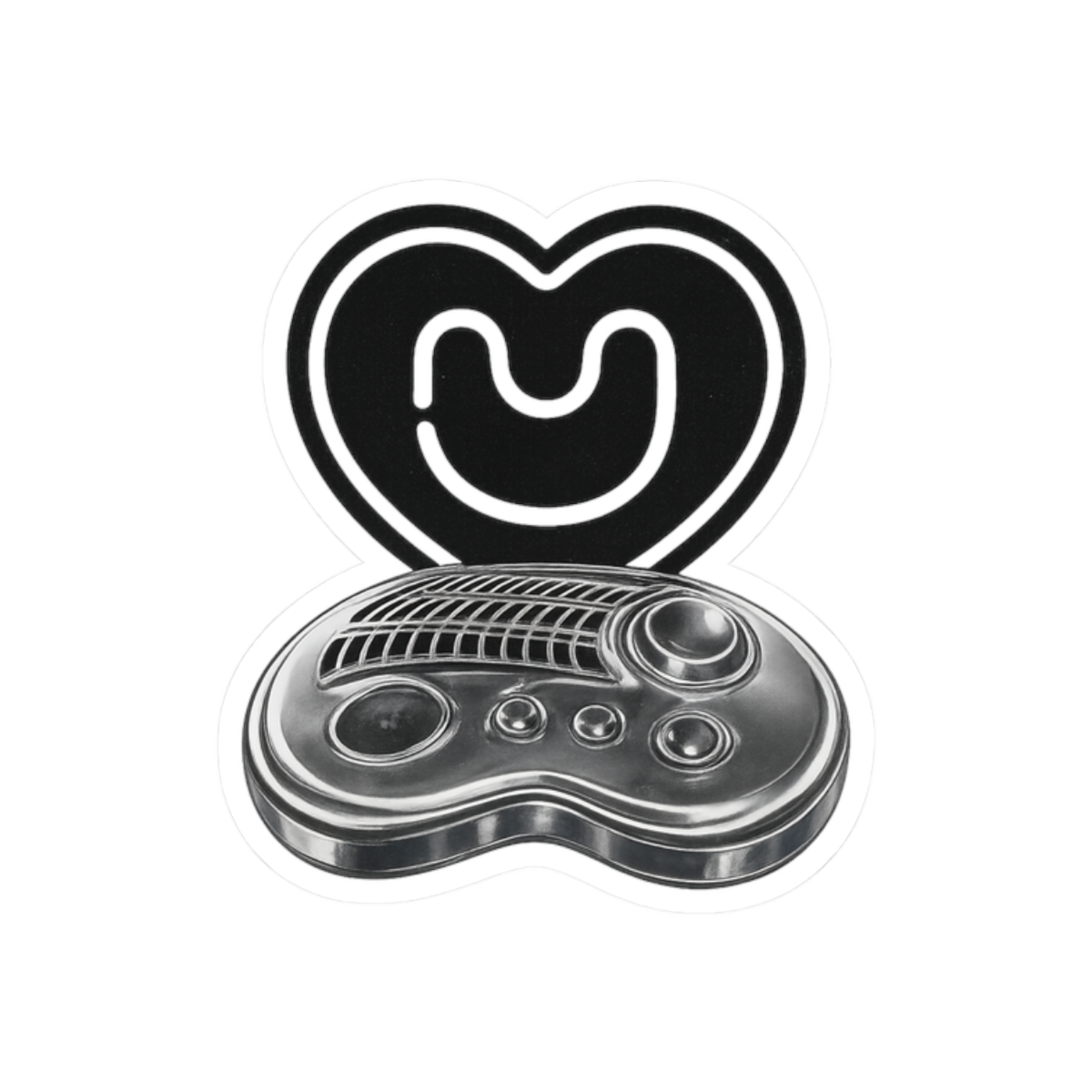 NewJeans Phoning Chrome Device Sticker | Futuristic K-Pop Vinyl Decal - alternate angle 3, merchandise