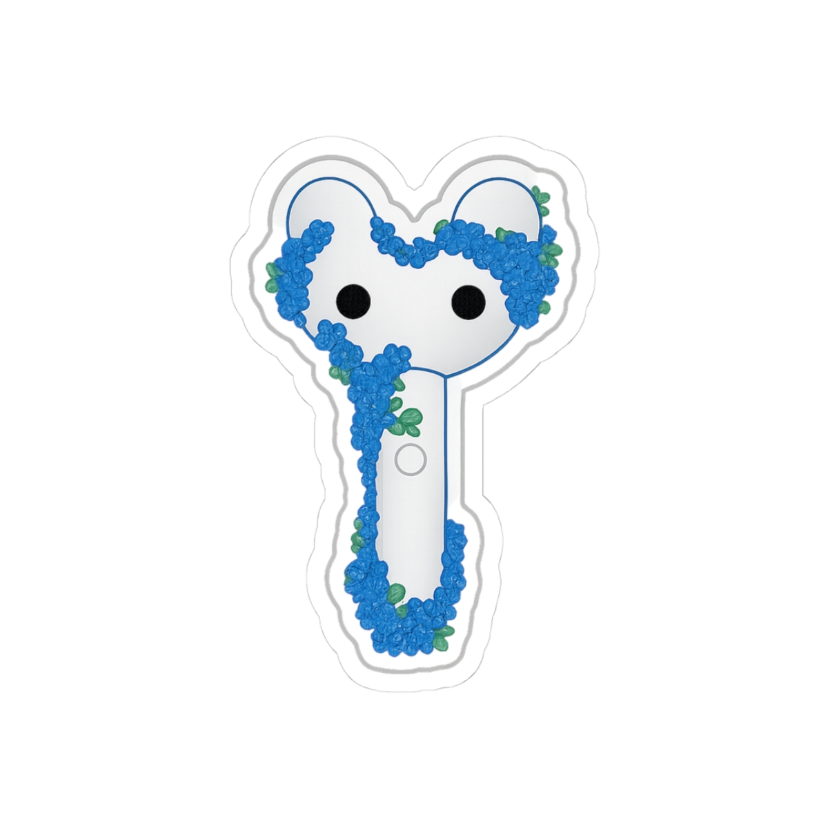 NewJeans Floral Lightstick K-Pop Sticker | Cute Vinyl Decal