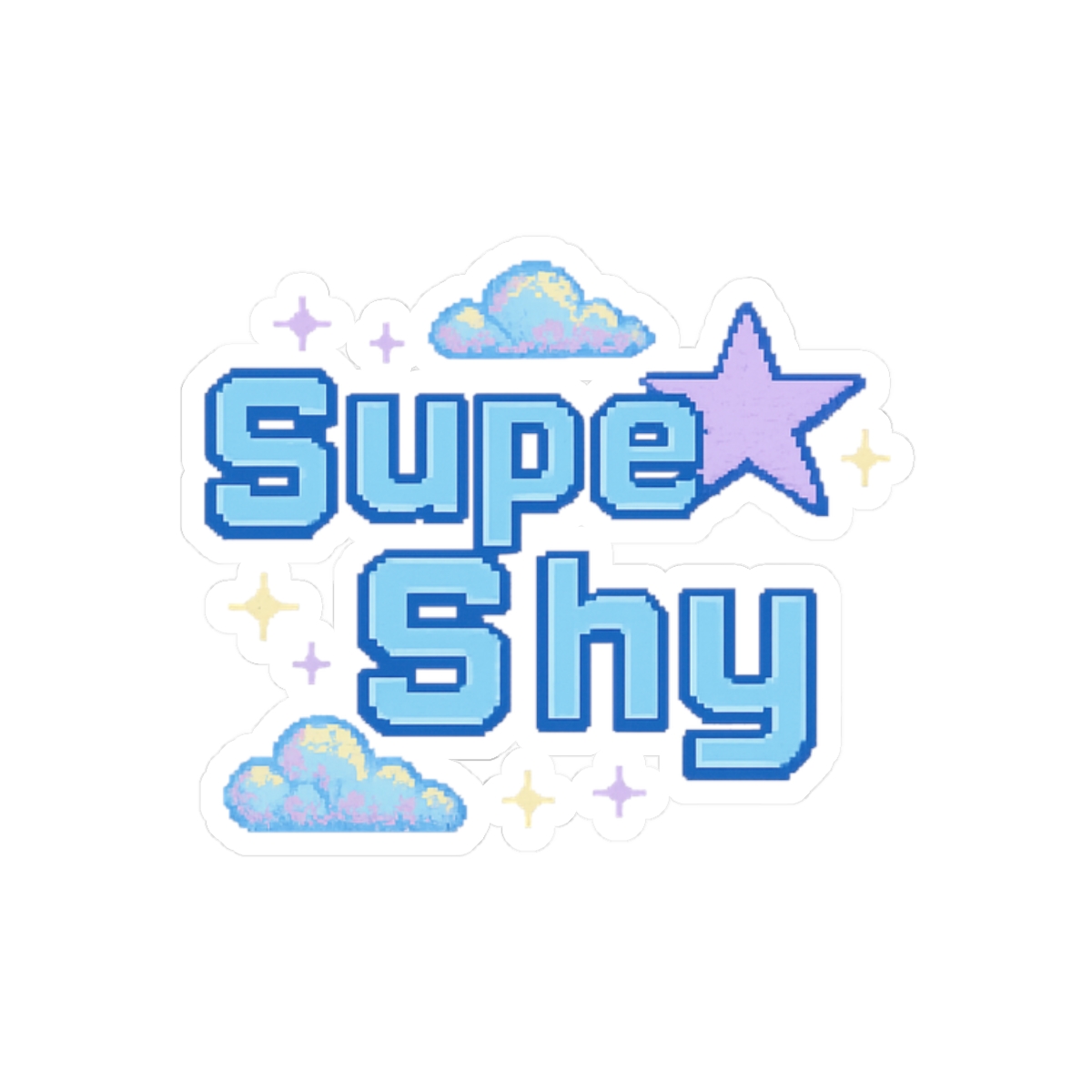 Super Shy NewJeans Sticker | Cute K-Pop Vinyl Decal - alternate angle 3, merchandise