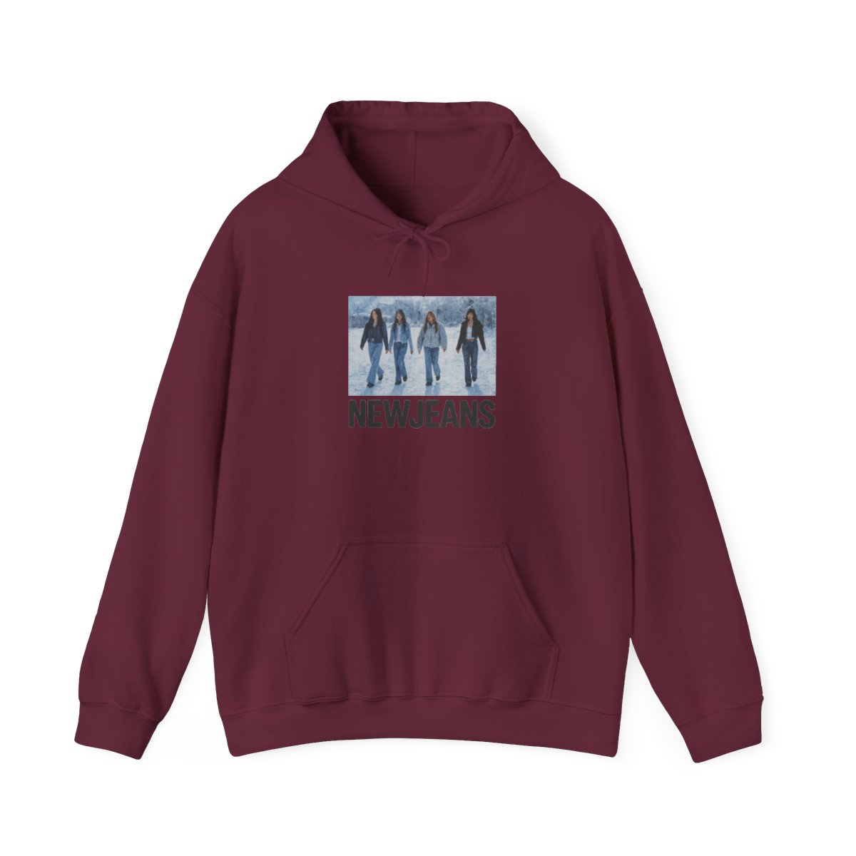 NewJeans K-Pop Group Print Hoodie - alternate angle 4, merchandise