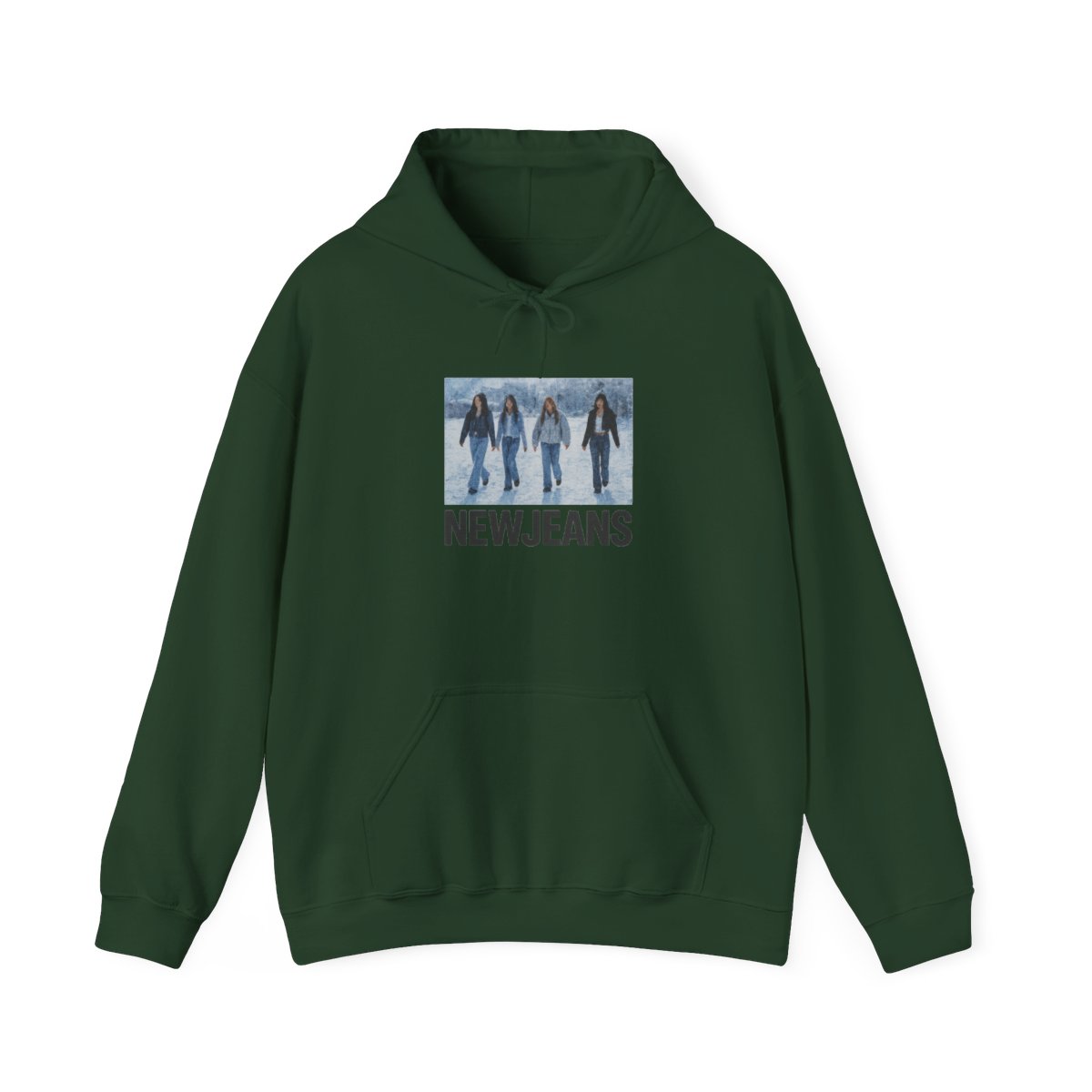 NewJeans K-Pop Group Print Hoodie - alternate angle 2, merchandise