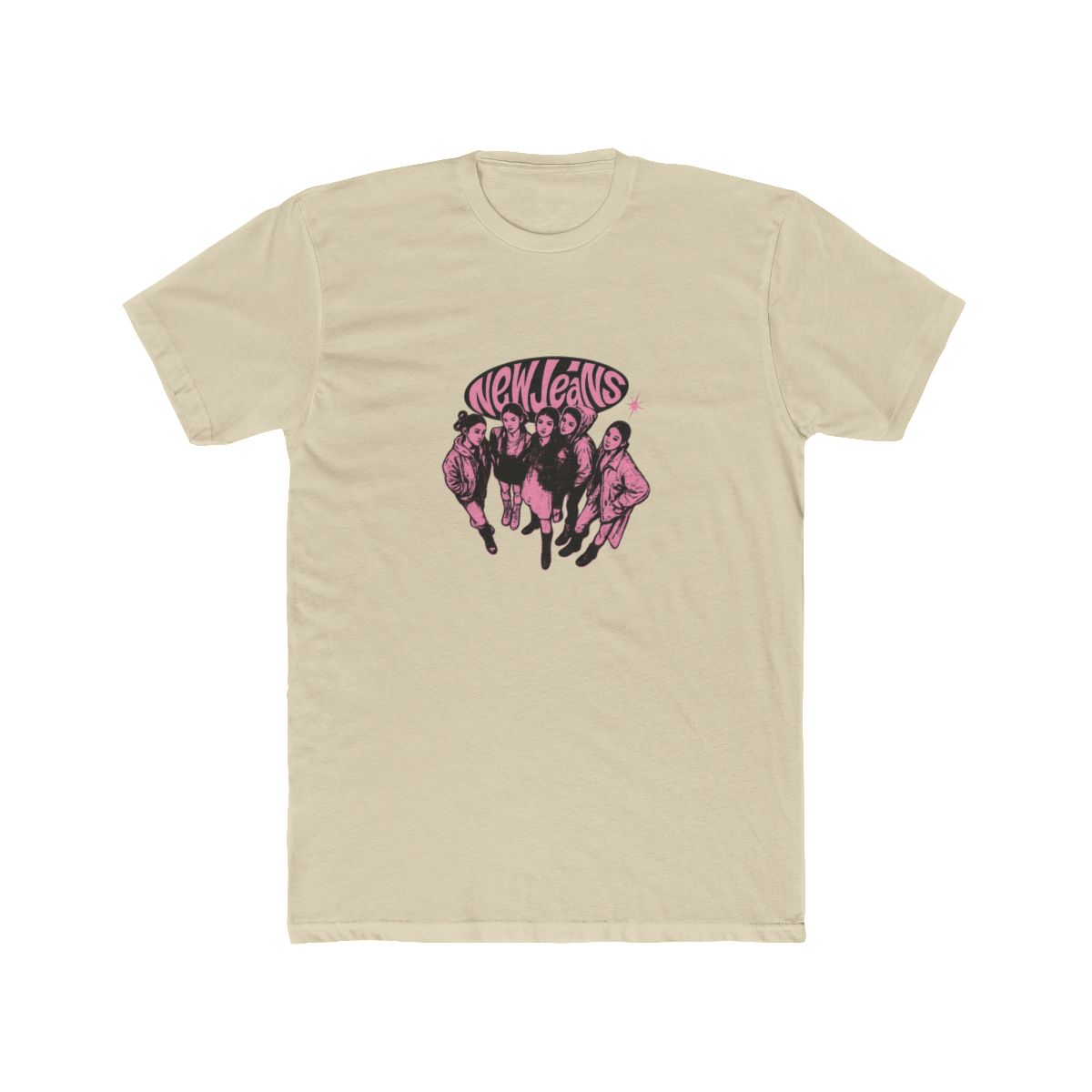 Vibrant NewJeans K-Pop Graphic T-Shirt - alternate angle 4, merchandise