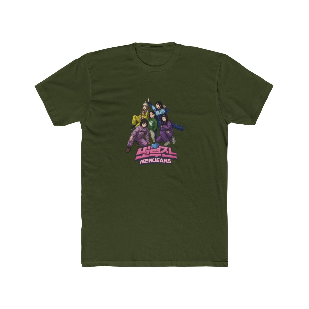 NewJeans K-Pop Bunny Fan Graphic T-Shirt - alternate angle 5, merchandise
