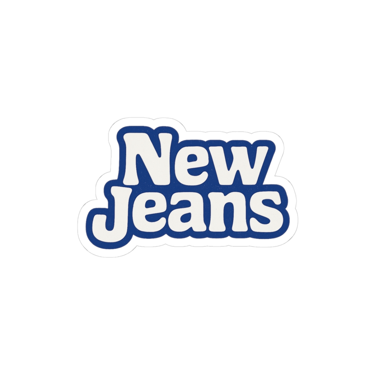 NewJeans Y2K Logo Sticker | Retro K-Pop Vinyl Decal - alternate angle 3, merchandise