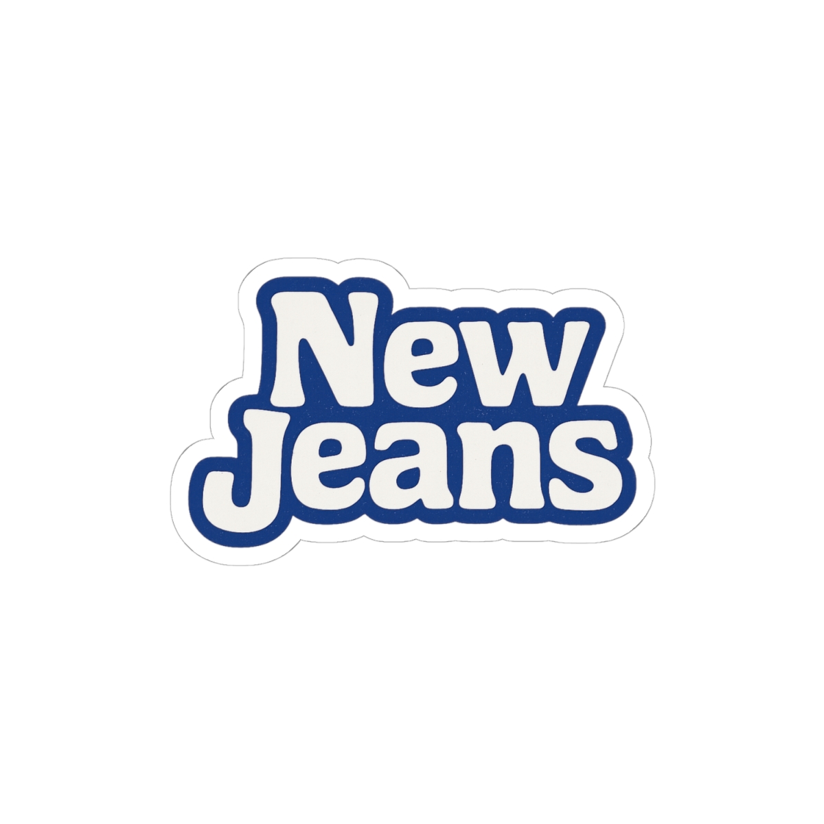 NewJeans Y2K Logo Sticker | Retro K-Pop Vinyl Decal