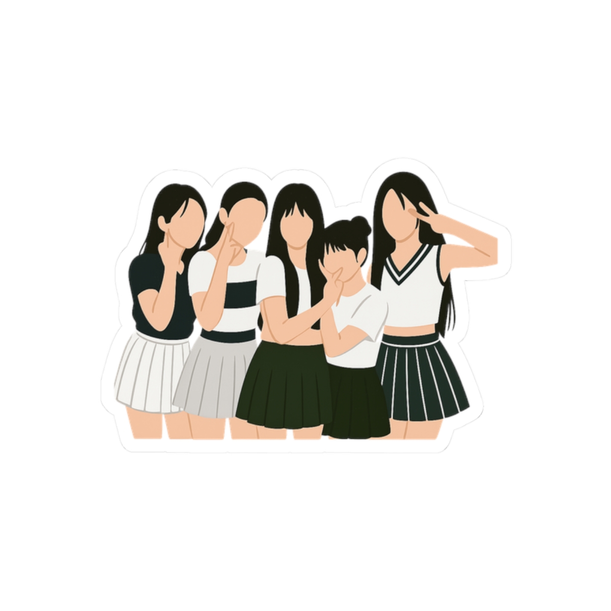 NewJeans Hype Boy Sticker | Vibrant K-Pop Vinyl Decal - alternate angle 3, merchandise