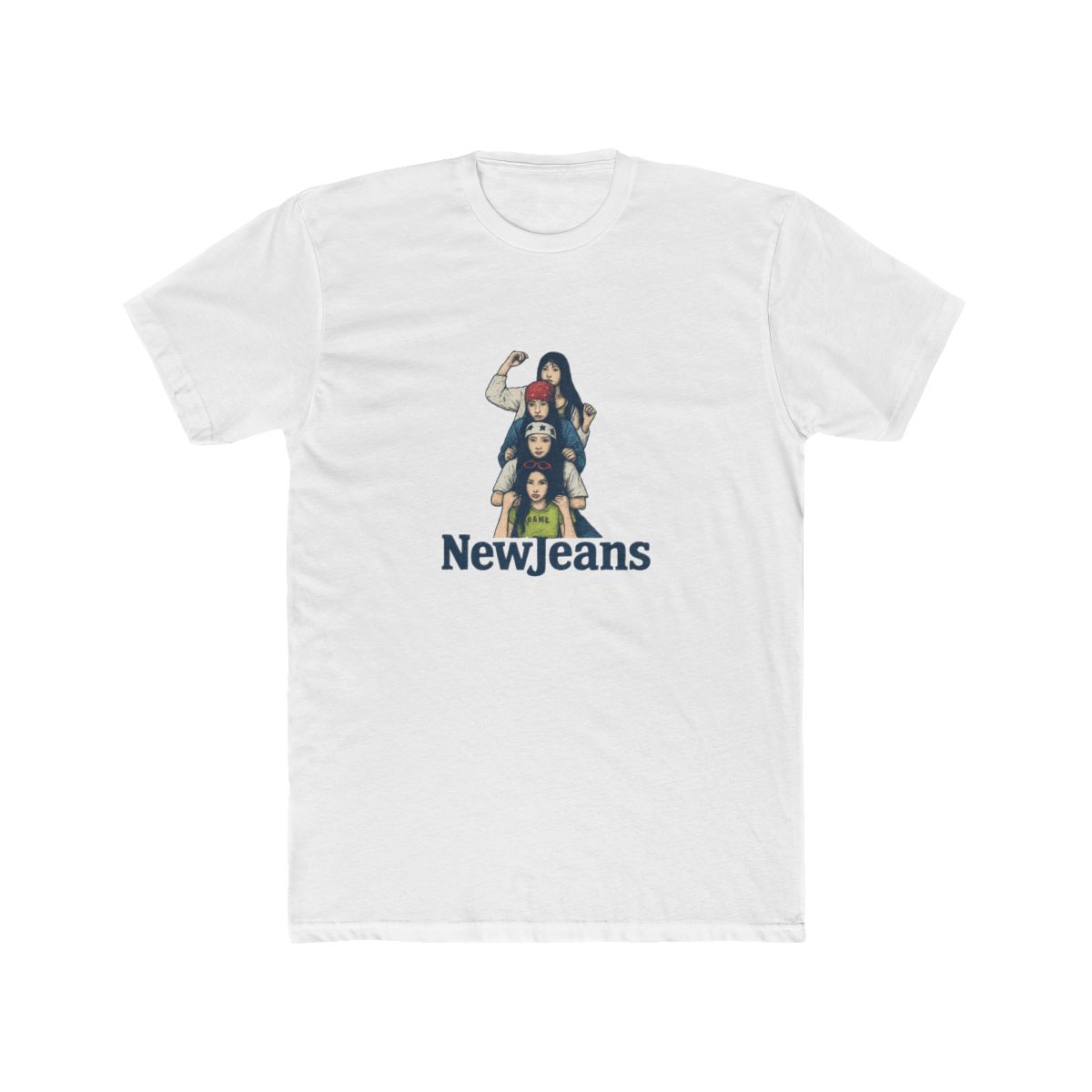 Iconic NewJeans Album Cover K-Pop T-Shirt - alternate angle 3, merchandise