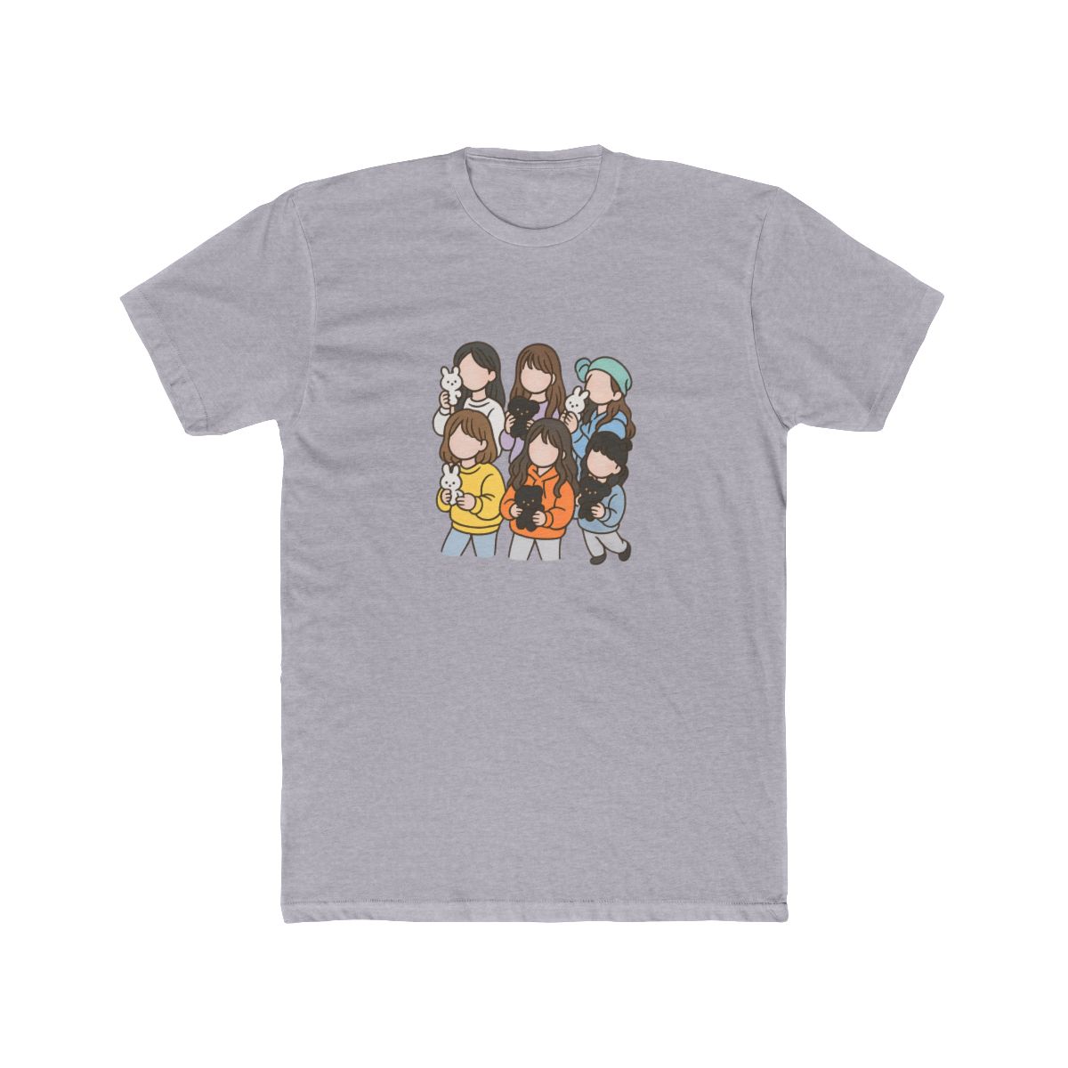 NewJeans K-Pop Fan Art Graphic T-Shirt - alternate angle 5, merchandise