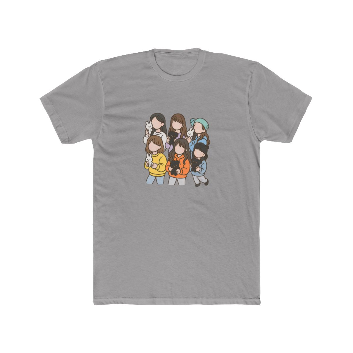 NewJeans K-Pop Fan Art Graphic T-Shirt - alternate angle 2, merchandise
