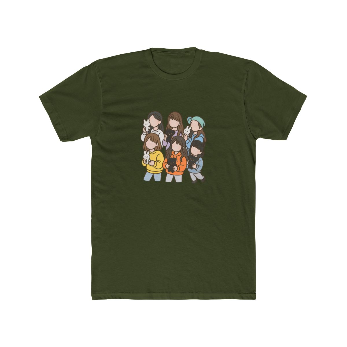 NewJeans K-Pop Fan Art Graphic T-Shirt - alternate angle 5, merchandise