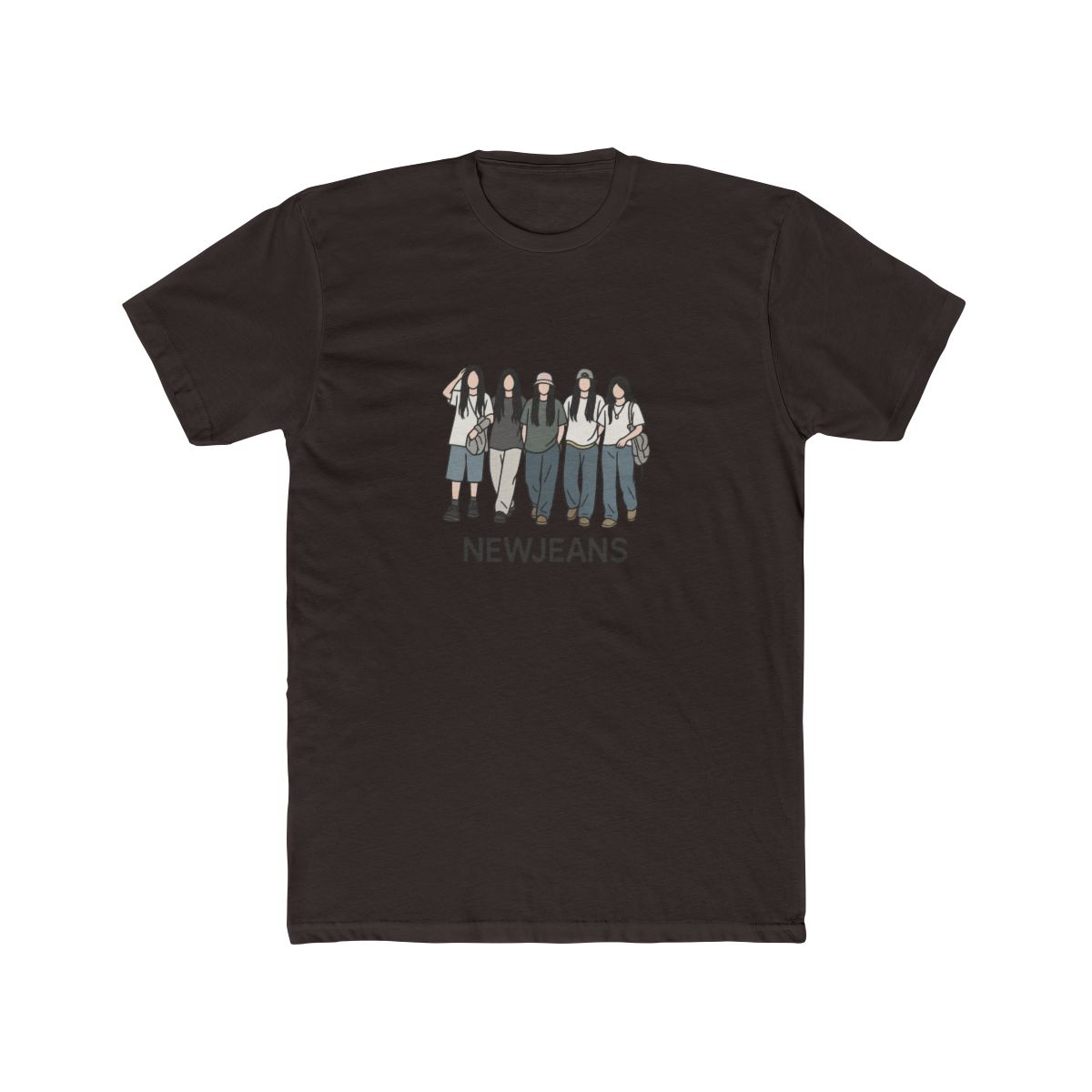 Bold NewJeans K-Pop Art Tribute T-Shirt - alternate angle 5, merchandise