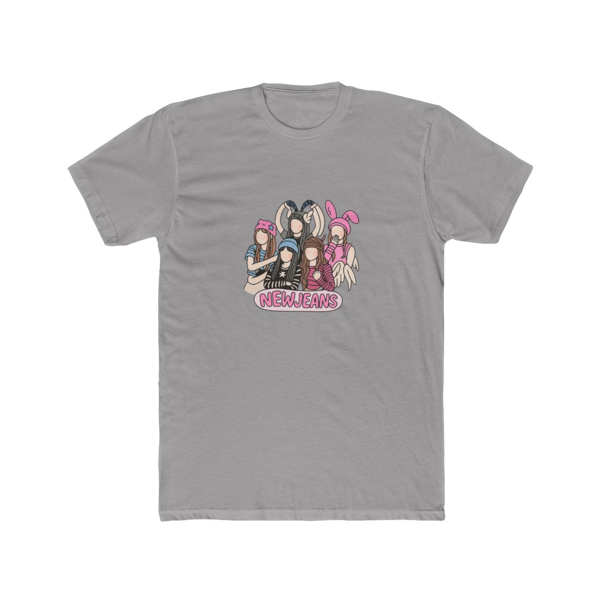 Iconic NewJeans K-Pop Art Graphic T-Shirt - alternate angle 2, merchandise
