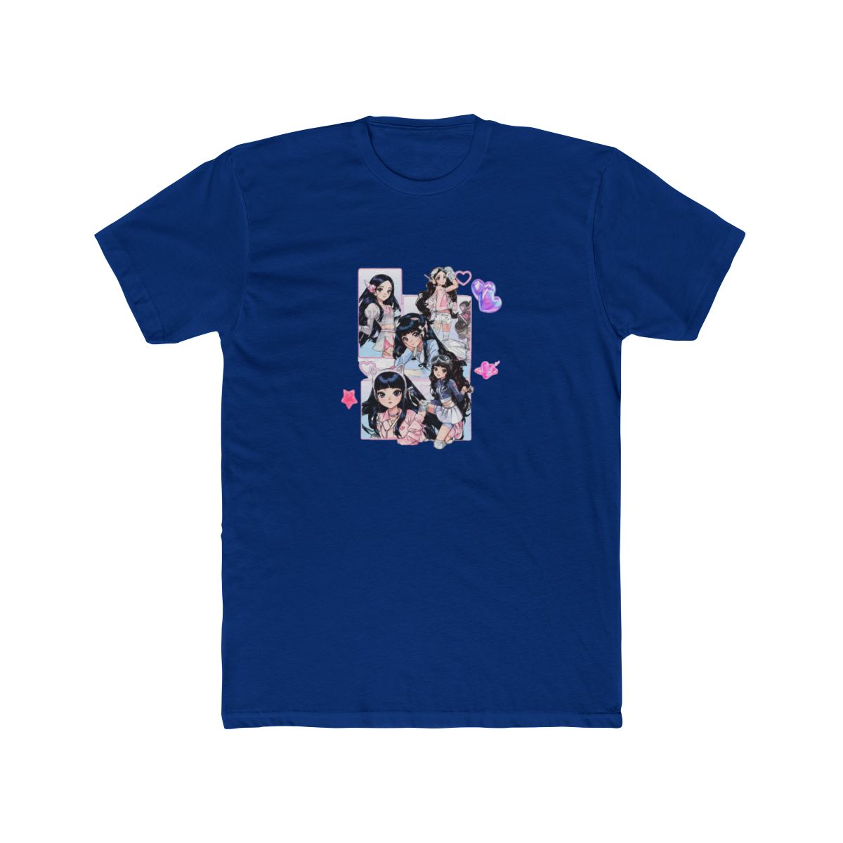 NewJeans anime collage T Shirt | K-pop girl group graphic tee - alternate angle 5, merchandise