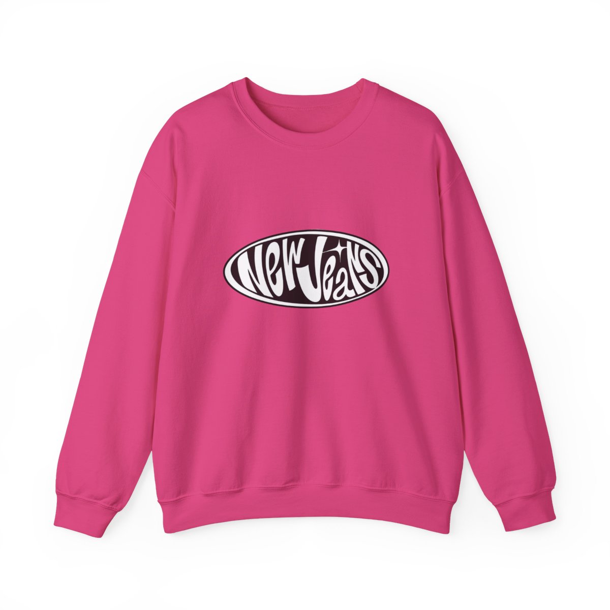 New Jeans Sweatshirt | Kpop Fan Gift | Raglan Crewneck Black Graphic | Bunnies Merch | Kpop Aesthetic Sweater | NewJeans Fan Apparel - alternate angle 3, merchandise