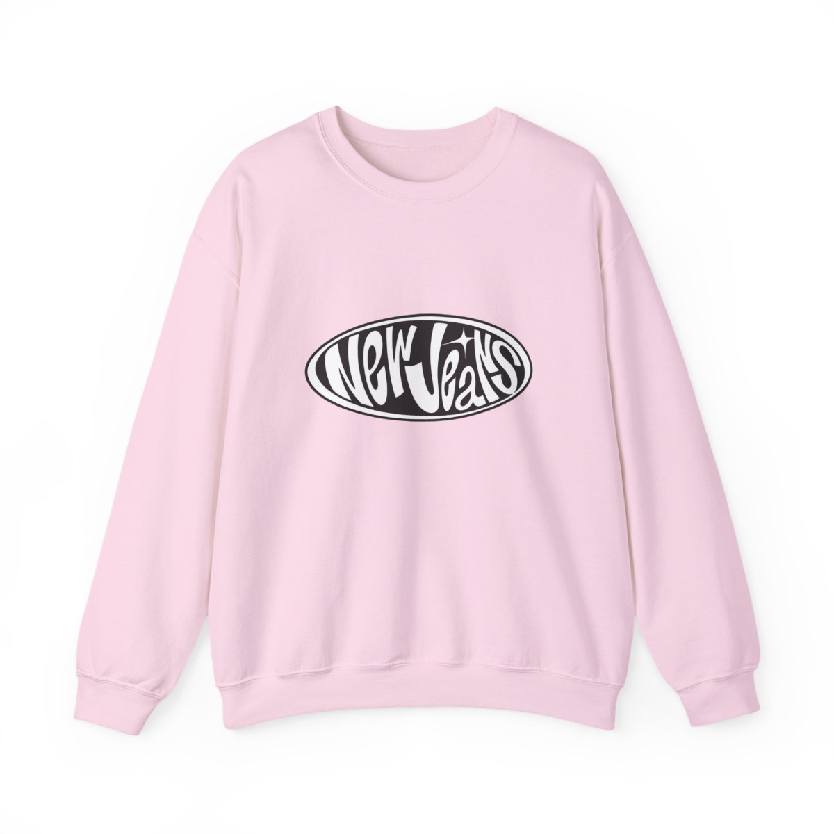 New Jeans Sweatshirt | Kpop Fan Gift | Raglan Crewneck Black Graphic | Bunnies Merch | Kpop Aesthetic Sweater | NewJeans Fan Apparel - alternate angle 2, merchandise