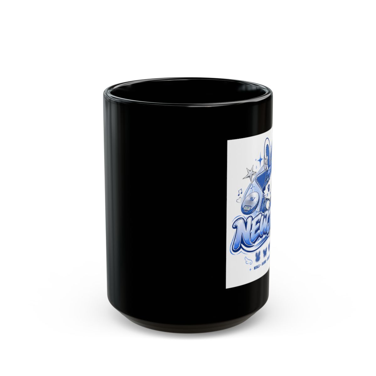 NewJeans Black Mug - alternate angle 2, merchandise