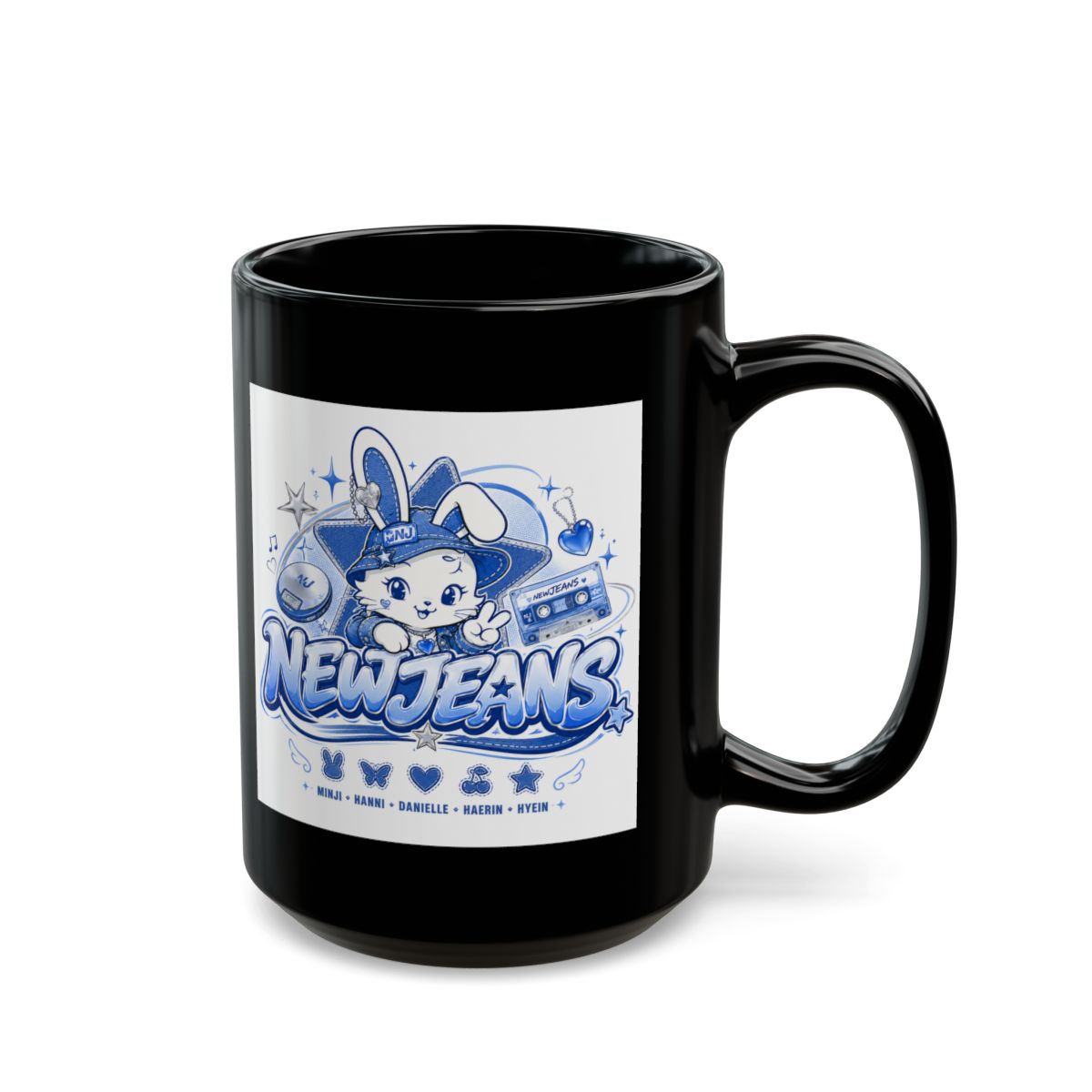 NewJeans Black Mug - alternate angle 5, merchandise