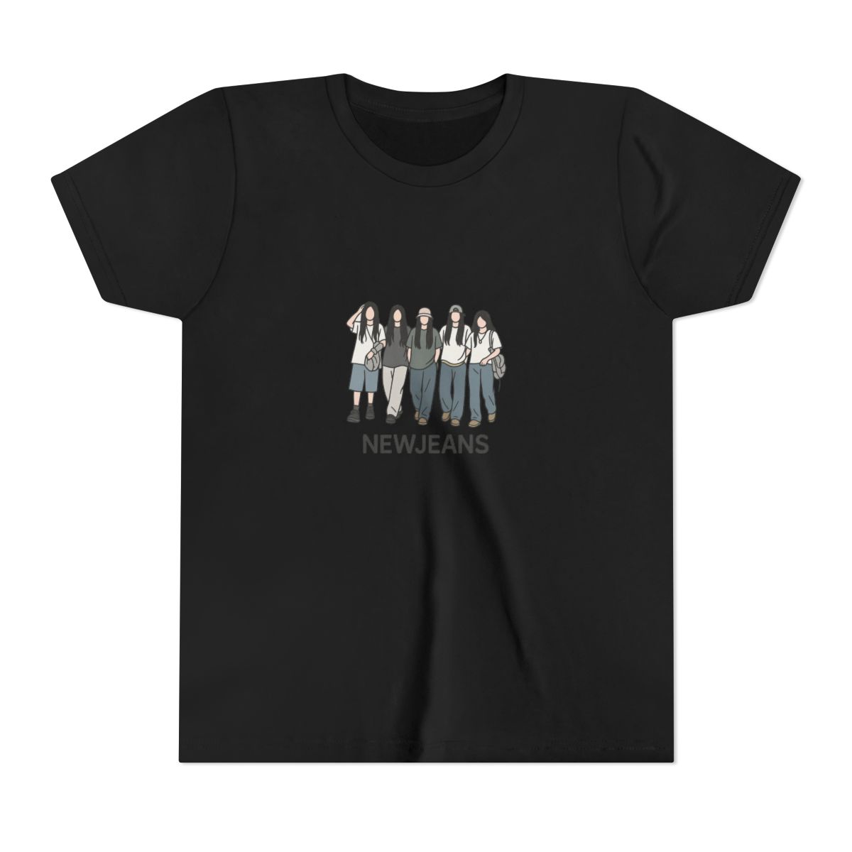 Bold NewJeans K-Pop Art Tribute Kids T-Shirt