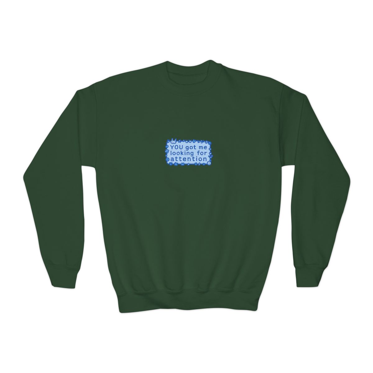 NewJeans 'Attention' Icon Graphic Kids Sweatshirt - alternate angle 5, merchandise