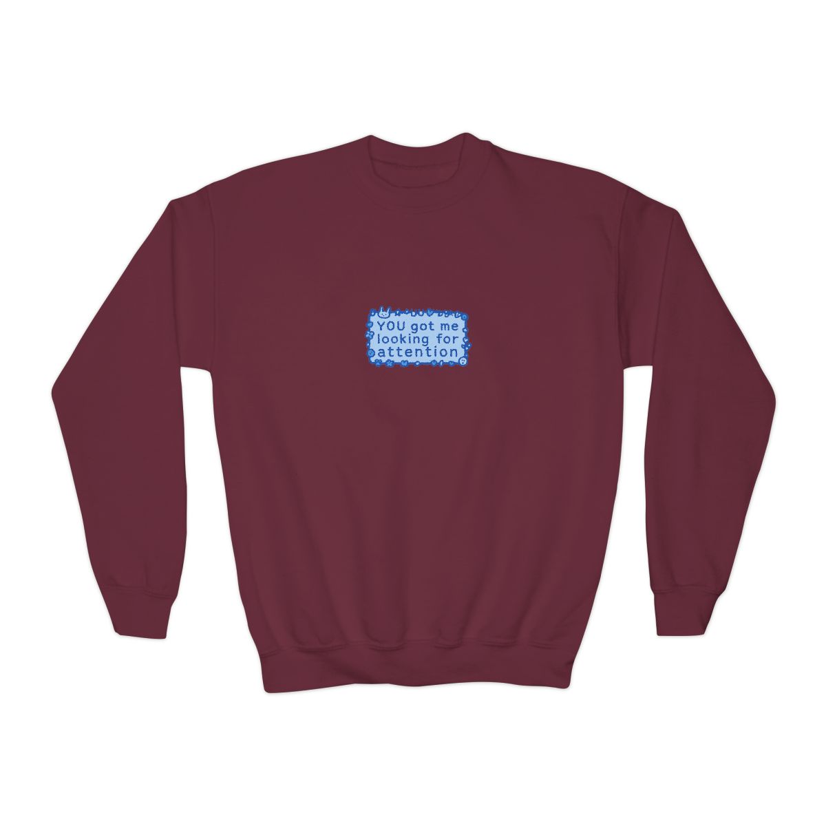NewJeans 'Attention' Icon Graphic Kids Sweatshirt - alternate angle 4, merchandise