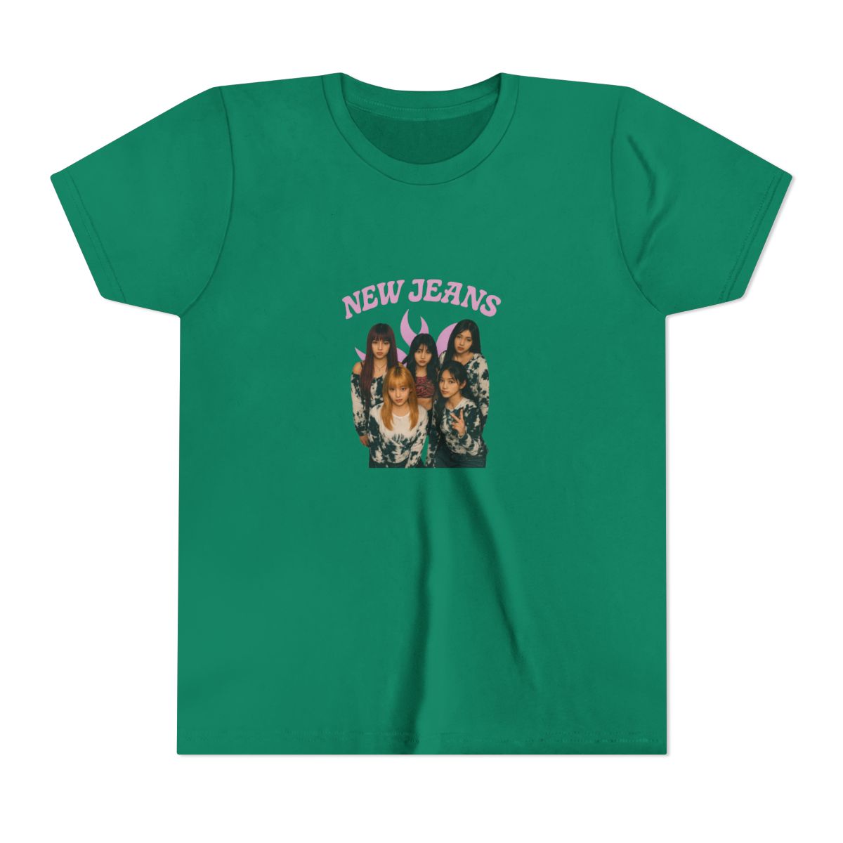 NewJeans Ador K-Pop Graphic Kids T-Shirt - alternate angle 4, merchandise