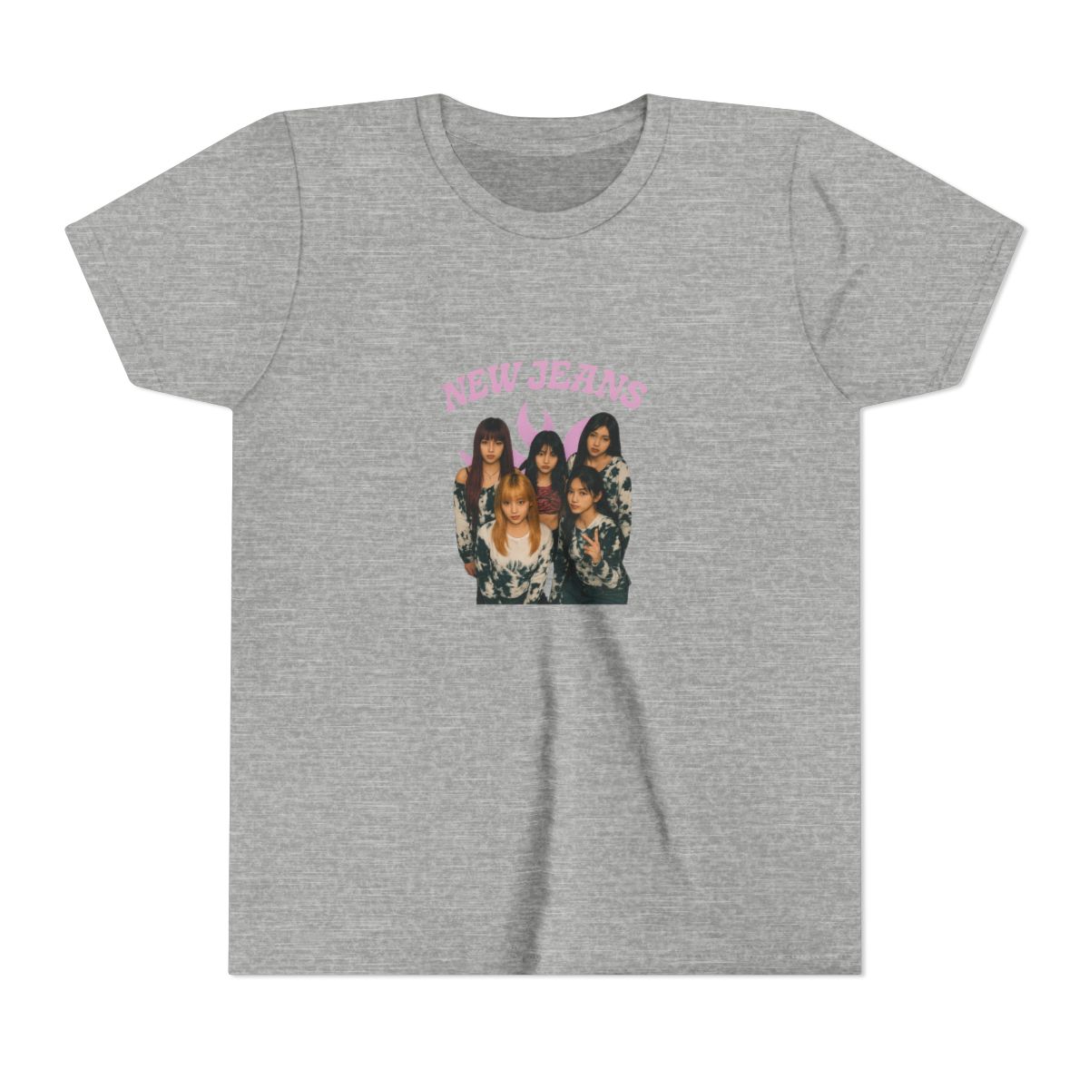 NewJeans Ador K-Pop Graphic Kids T-Shirt - alternate angle 5, merchandise