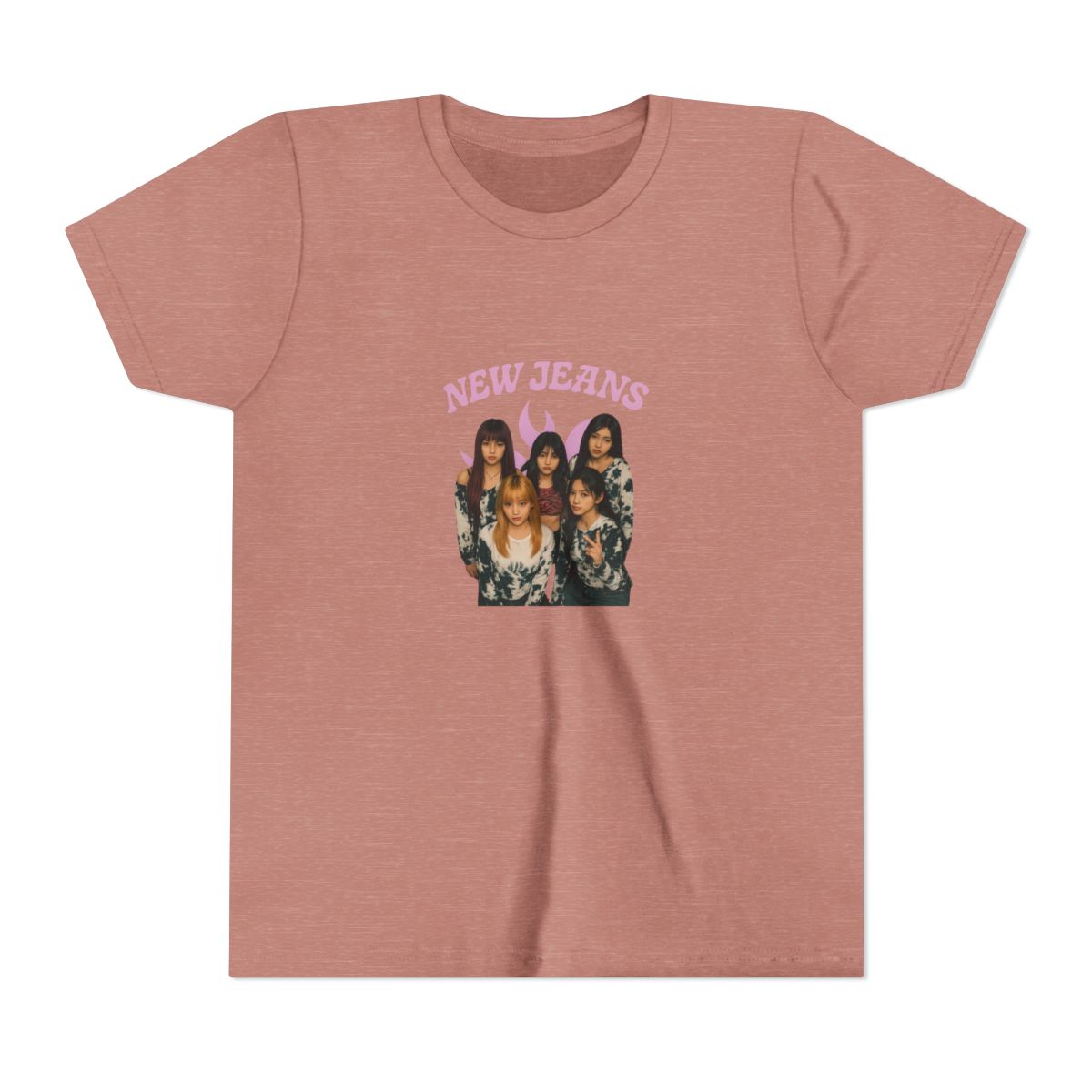 NewJeans Ador K-Pop Graphic Kids T-Shirt - alternate angle 2, merchandise