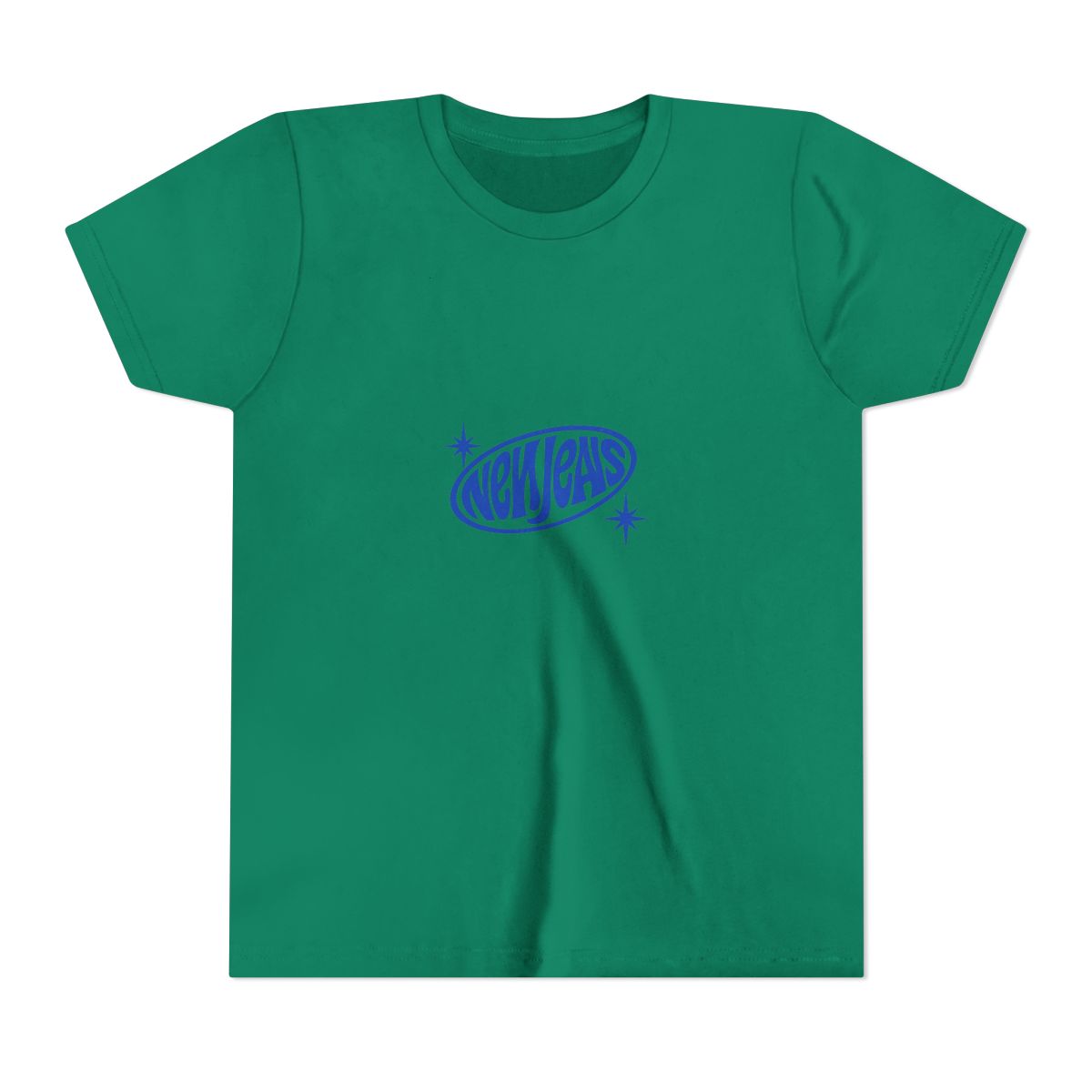NewJeans Bold Lettering K-Pop Kids T-Shirt - alternate angle 2, merchandise
