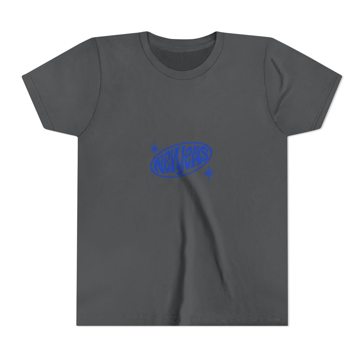 NewJeans Bold Lettering K-Pop Kids T-Shirt - alternate angle 4, merchandise