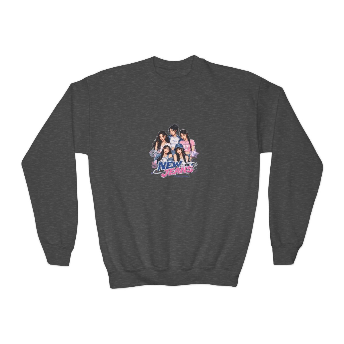 NewJeans Crewneck Kids Sweatshirt - alternate angle 3, merchandise