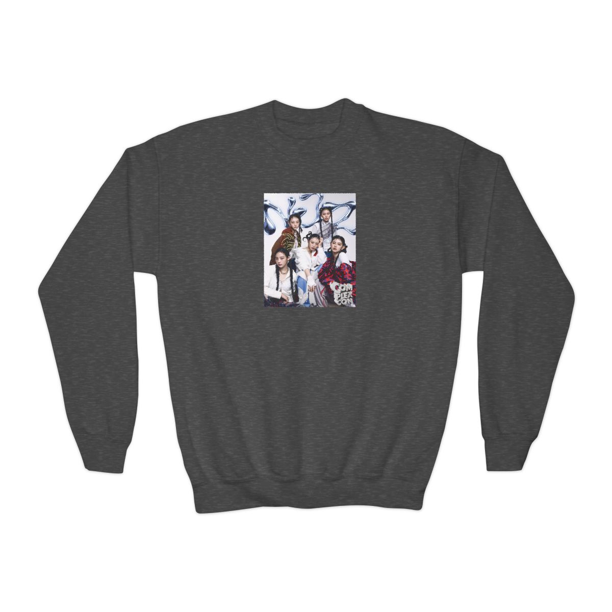 NewJeans Crewneck Kids Sweatshirt #3 - alternate angle 3, merchandise