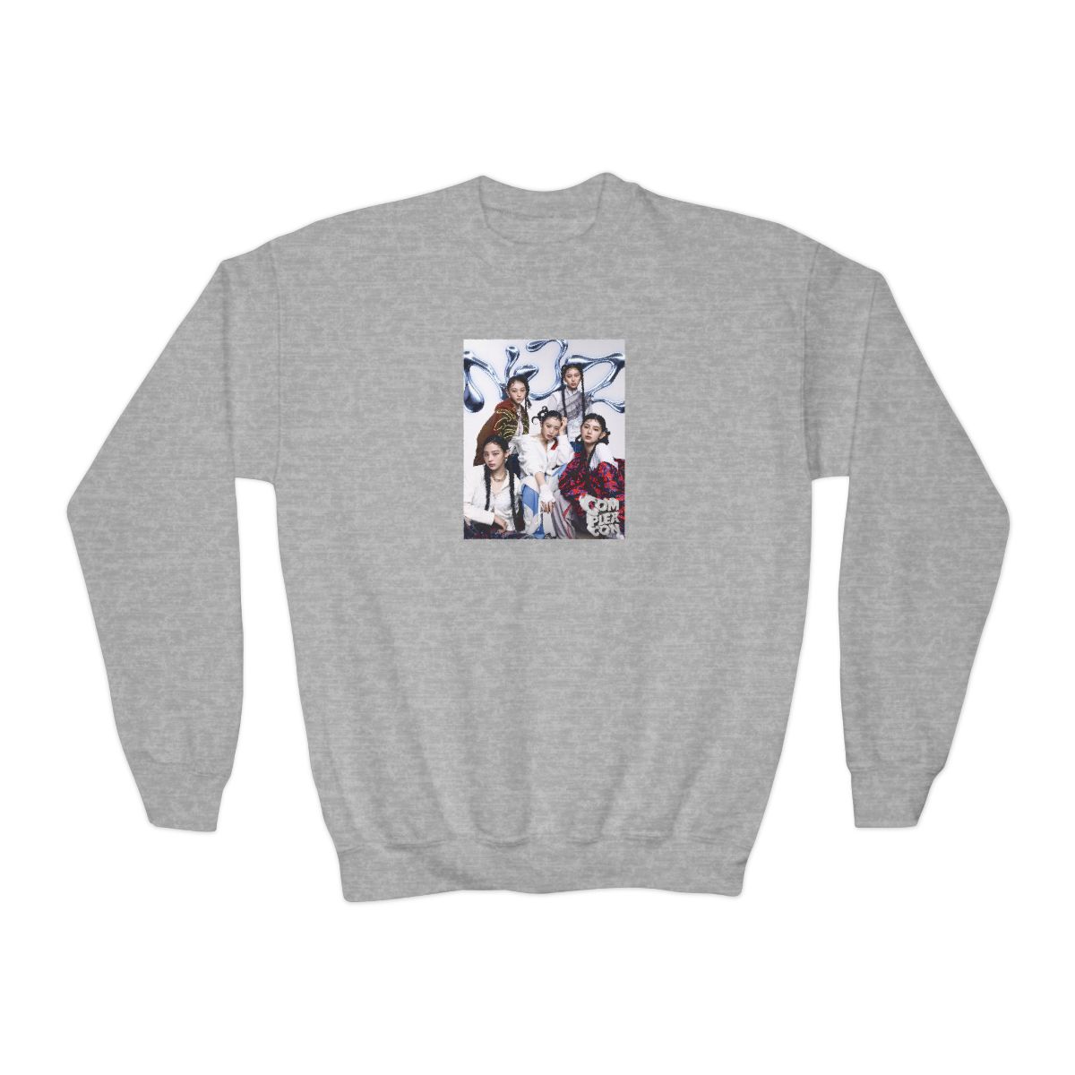 NewJeans Crewneck Kids Sweatshirt #3 - alternate angle 2, merchandise