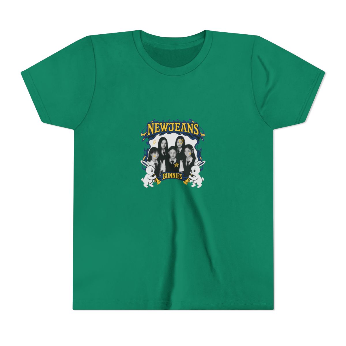 NewJeans Infectious K-Pop Graphic Kids T-Shirt - alternate angle 2, merchandise