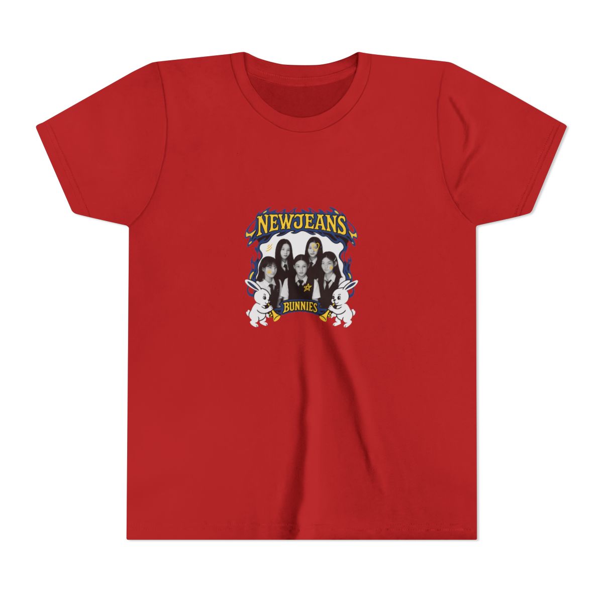 NewJeans Infectious K-Pop Graphic Kids T-Shirt - alternate angle 5, merchandise