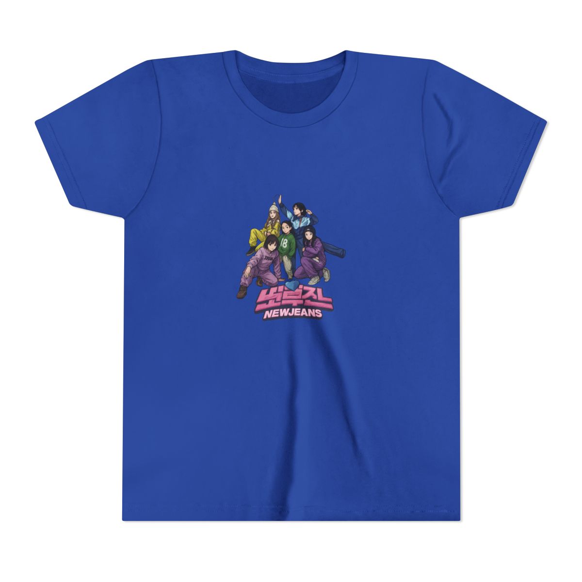 NewJeans K-Pop Bunny Fan Graphic Kids T-Shirt - alternate angle 4, merchandise