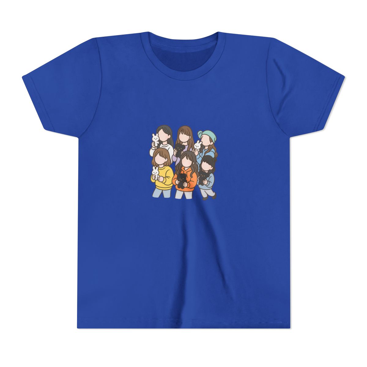 NewJeans K-Pop Fan Art Graphic Kids T-Shirt - alternate angle 4, merchandise