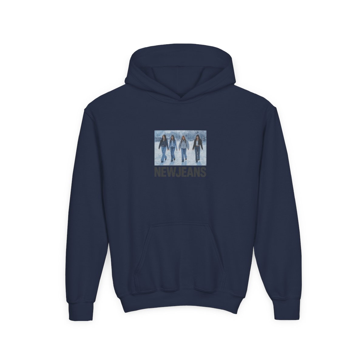 NewJeans K-Pop Group Print Kids Hoodie - alternate angle 4, merchandise