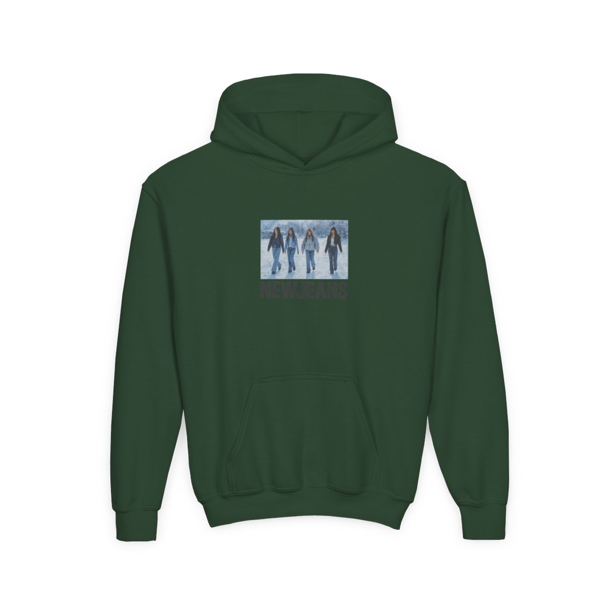 NewJeans K-Pop Group Print Kids Hoodie - alternate angle 2, merchandise