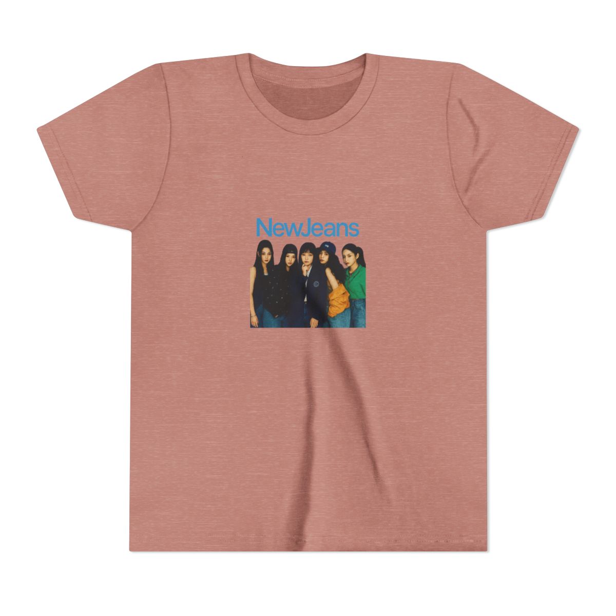 NewJeans K-Pop Idol Photo Graphic Kids T-Shirt - alternate angle 2, merchandise