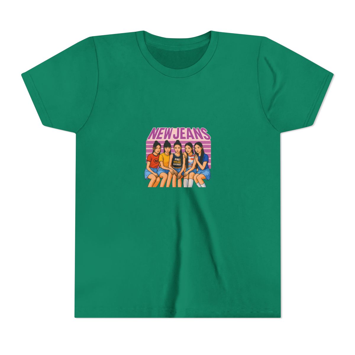 NewJeans Y2K K-Pop Fan Kids T-Shirt - alternate angle 2, merchandise