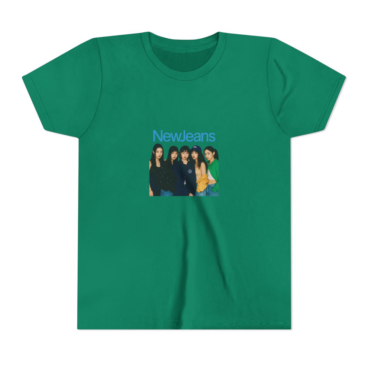 Ultimate NewJeans Group Photo K-Pop Kids T-Shirt - alternate angle 4, merchandise