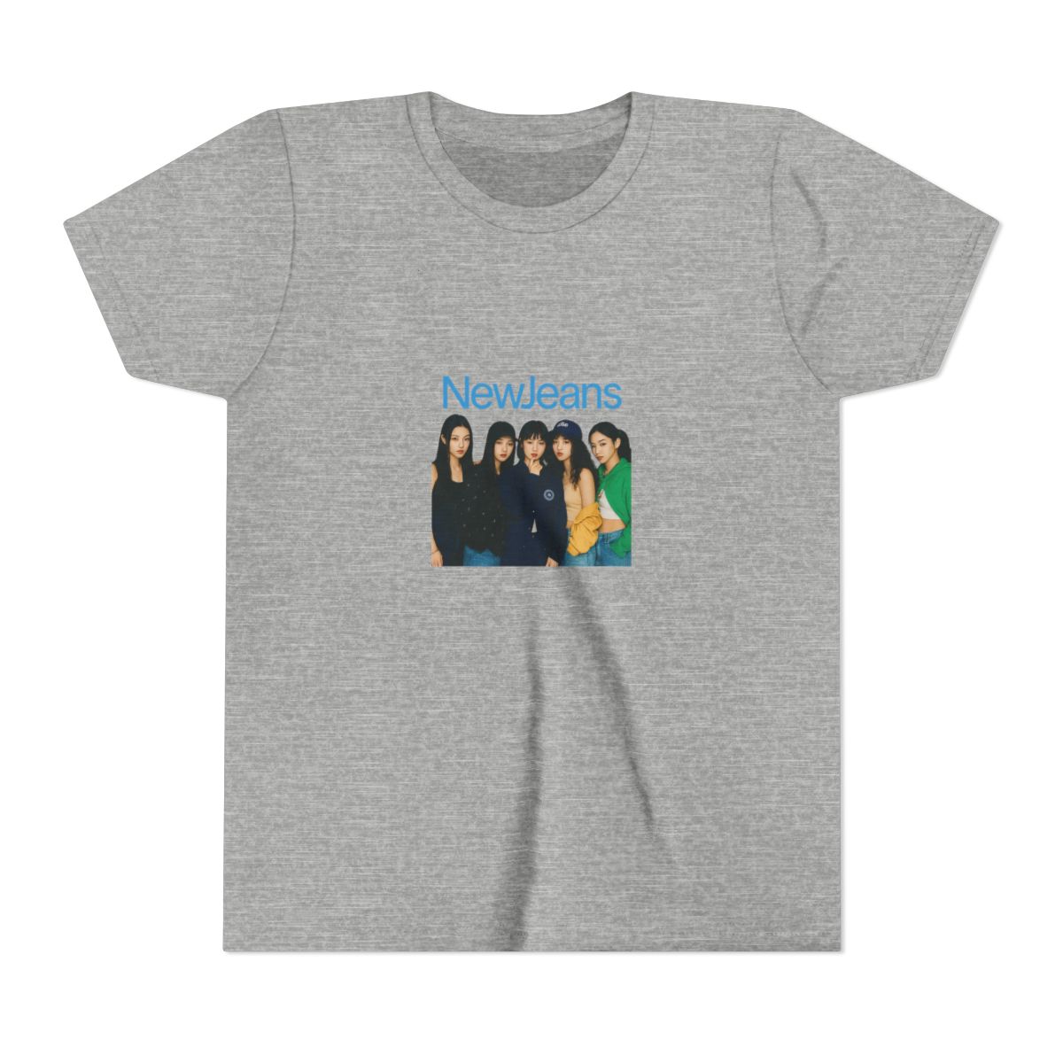 Ultimate NewJeans Group Photo K-Pop Kids T-Shirt - alternate angle 5, merchandise
