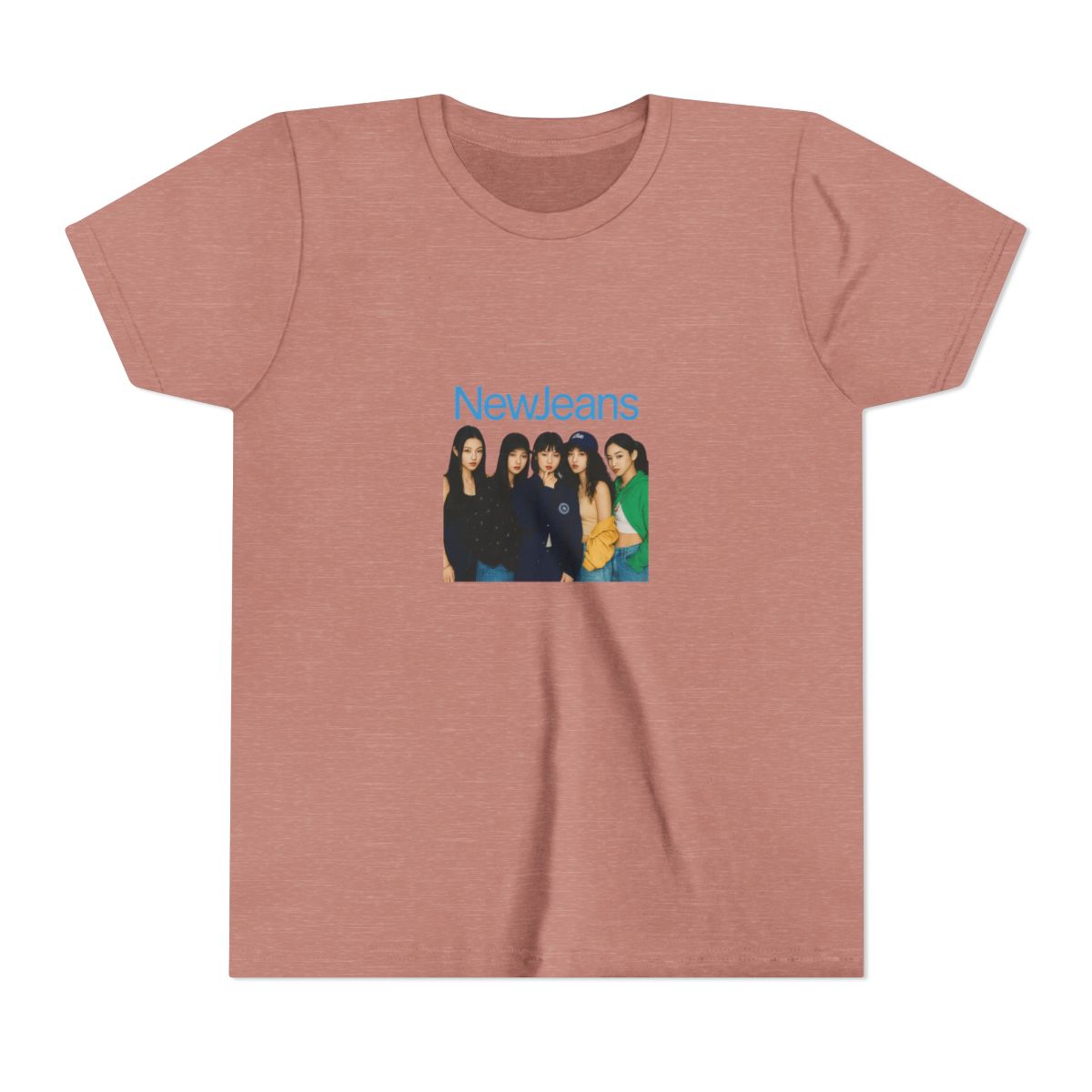 Ultimate NewJeans Group Photo K-Pop Kids T-Shirt - alternate angle 2, merchandise