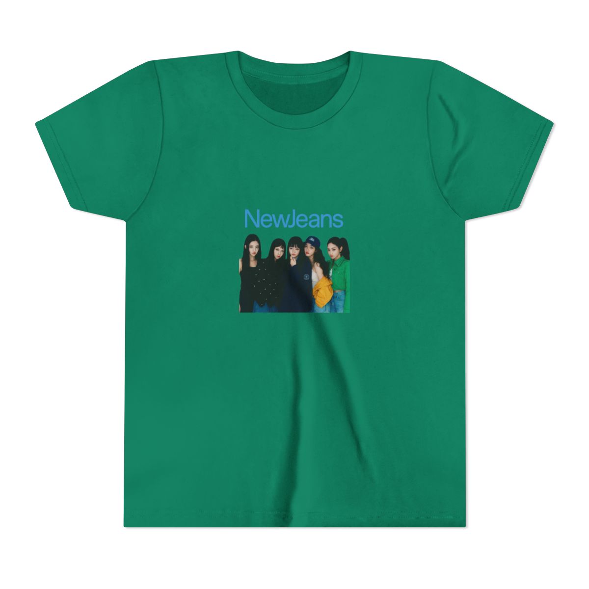 Vibrant NewJeans Photo K-Pop Fan Kids T-Shirt - alternate angle 4, merchandise