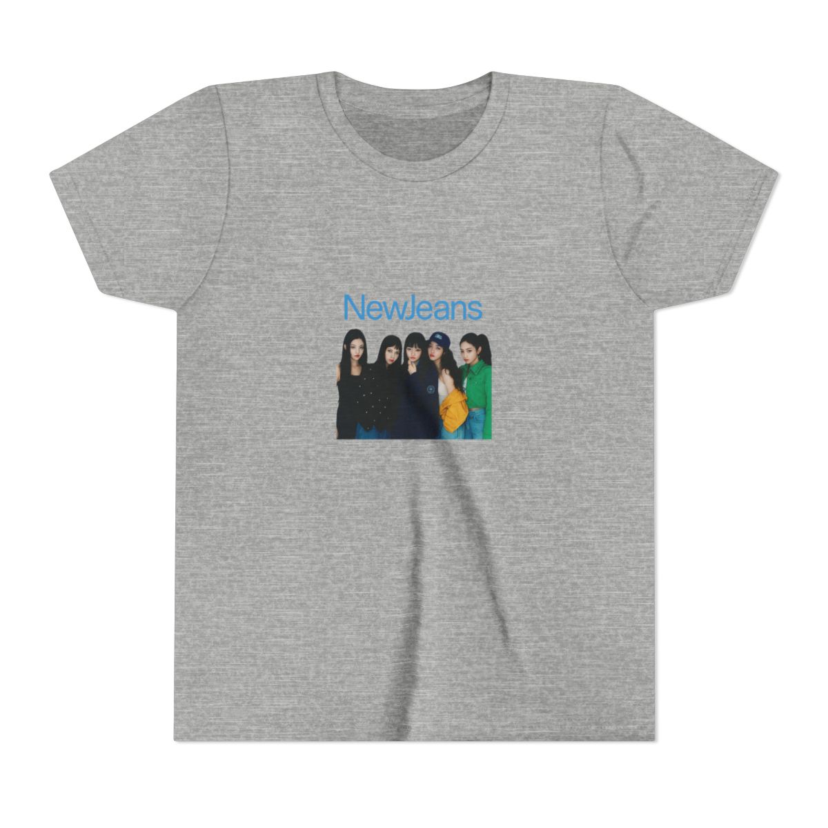 Vibrant NewJeans Photo K-Pop Fan Kids T-Shirt - alternate angle 5, merchandise