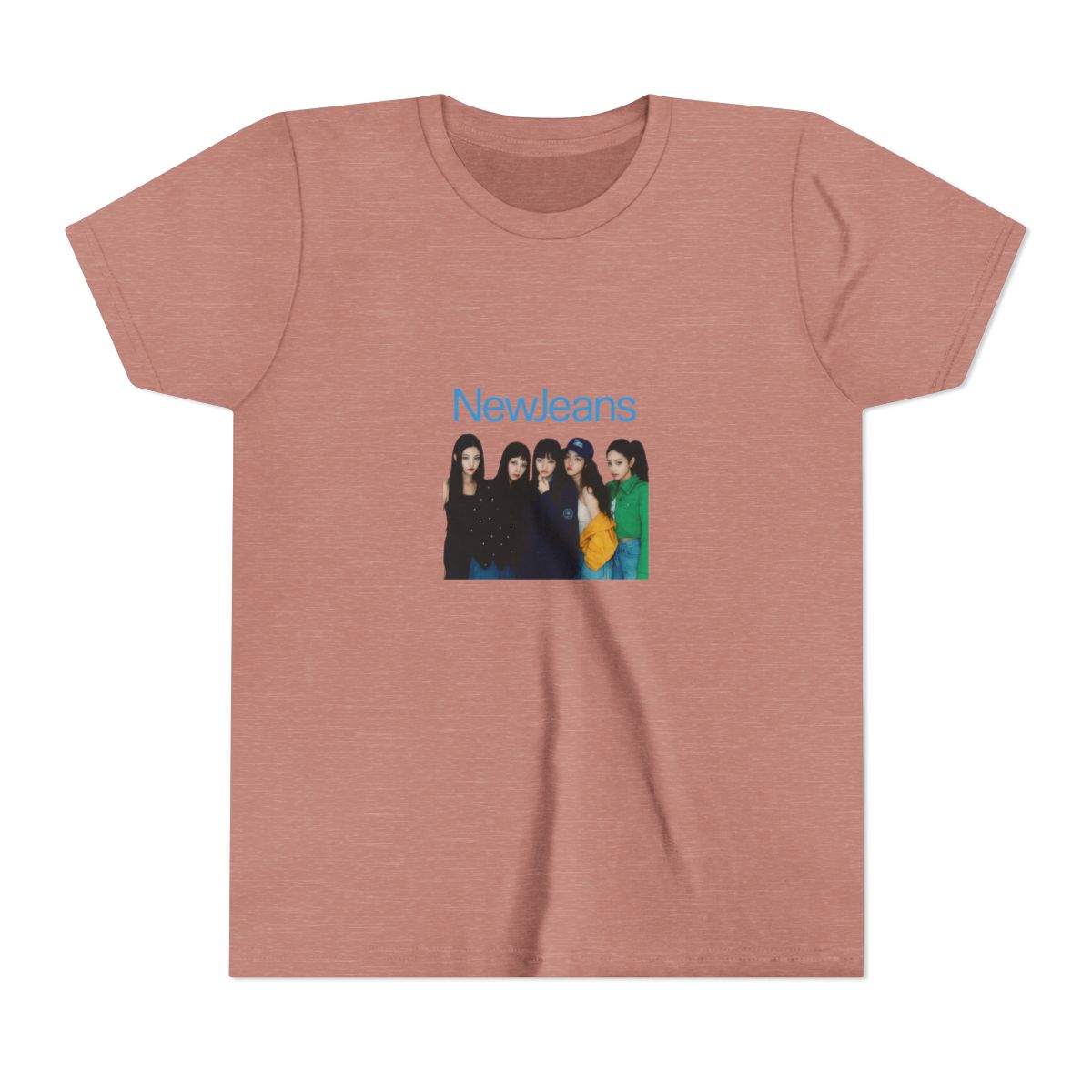 Vibrant NewJeans Photo K-Pop Fan Kids T-Shirt - alternate angle 2, merchandise